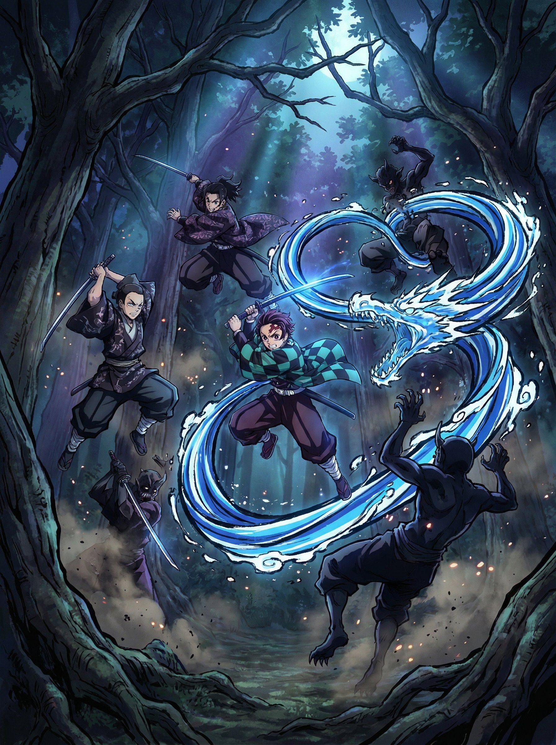 小马拉大车动漫-水之呼吸碧蓝激流