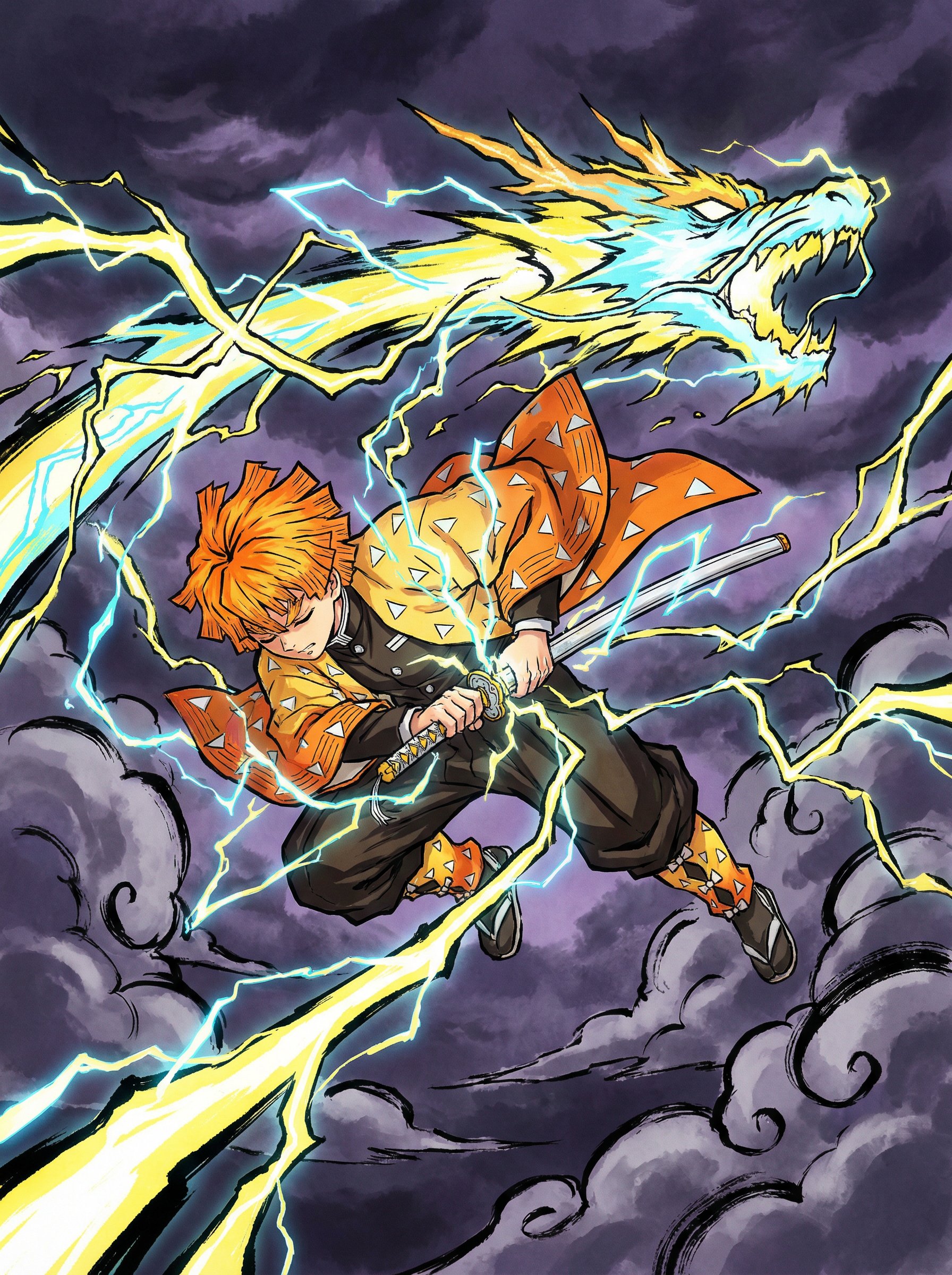 小马拉大车动漫-雷之呼吸霹雳闪击